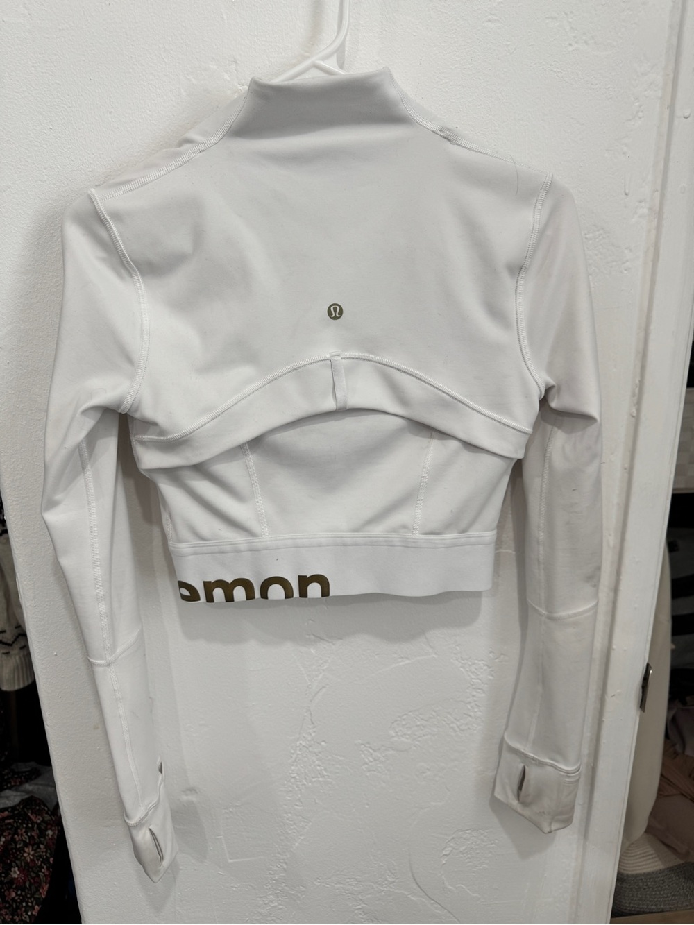 lululemon athletica White Cropped Zip Athletic Jacket - Picture 4 of 5